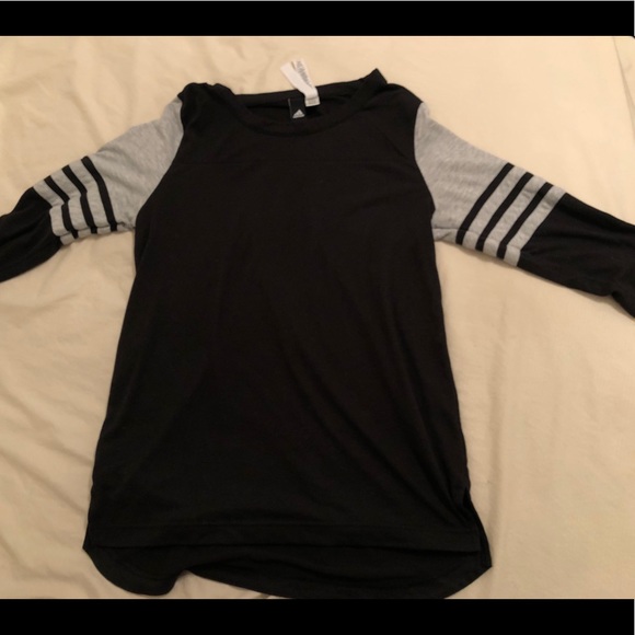 Adidas Black and grey Striped shirt - Picture 2 of 4